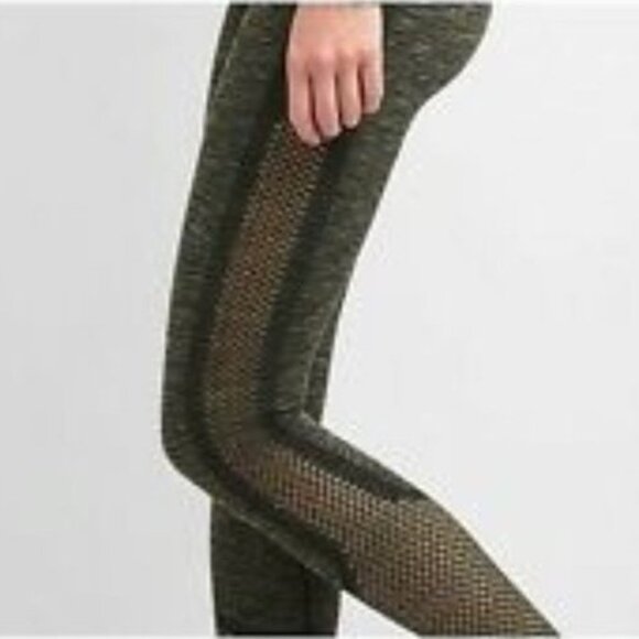 GapFit Motion High Rise Seamless Space Dye Leggings - Olive Green - Picture 8 of 9